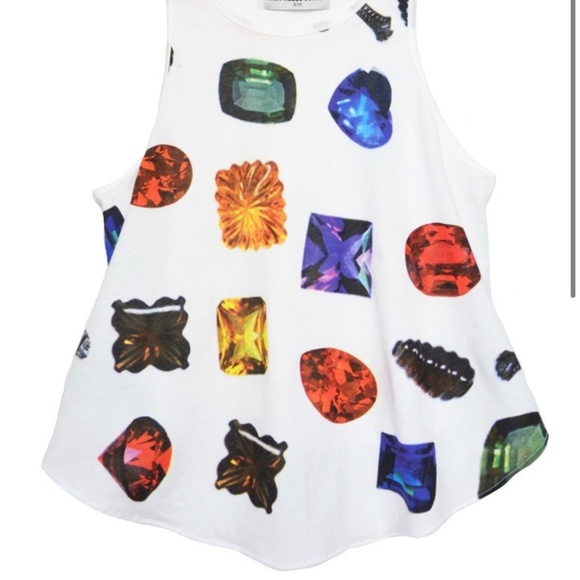 NWOT High Heels Suicide Garçons Miserables What A Gem Graphic swing Tank S - Picture 5 of 10